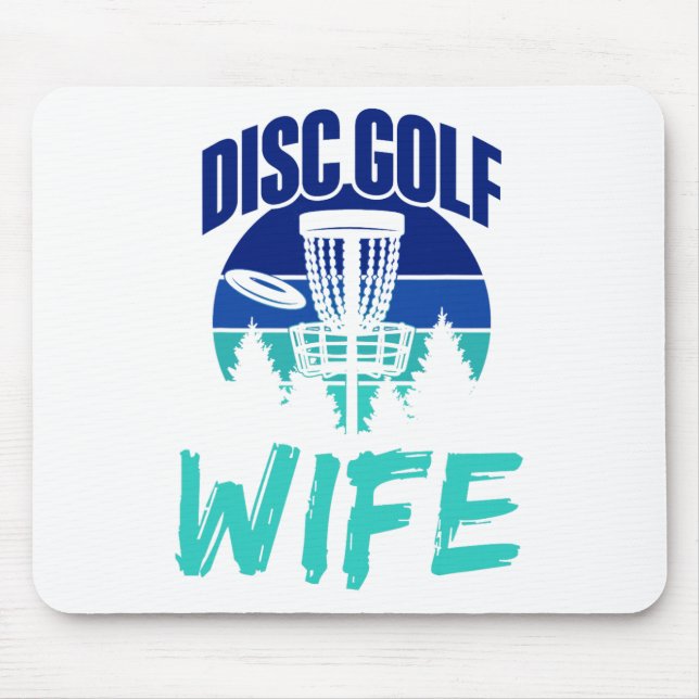 Tapis De Souris Femme de Disc Golf Joueuse de Disc Golf Joueuse de (Devant)