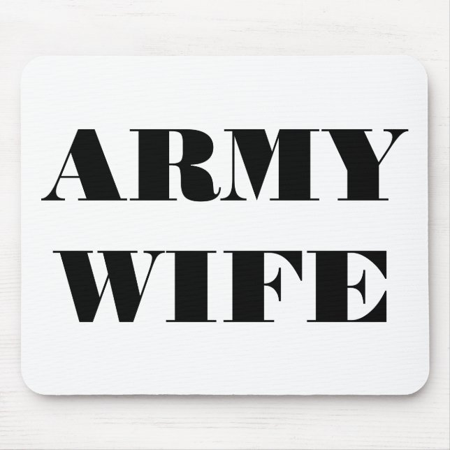 Tapis De Souris Femme de l'armée de Mousepad (Devant)