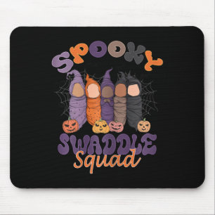 Tapis De Souris Femme Éffrayant Swaddle Squad Mère