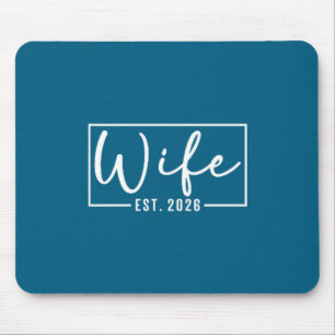 Tapis De Souris Femme est 2026 jeune couple marié mariage lune de