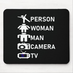 Tapis De Souris Femme Homme Camera Tv Go Vote 2020