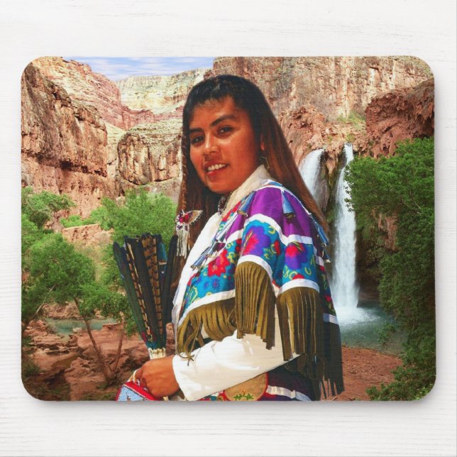 Tapis De Souris Femme indienne 1 Mousepad (Devant)