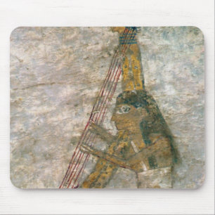 Tapis De Souris Femme jouant une harpe arquée