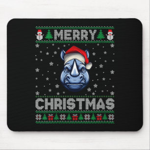 Tapis De Souris Femme Joyeux Noël 2025 Rhino Chapeau de Père Noël