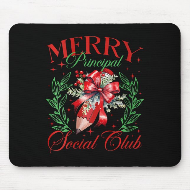 Tapis De Souris Femme Joyeux Principal Social Club Coquette (Devant)