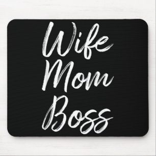 Tapis De Souris Femme Maman Patronne Dame Drôle Maman Mignonne