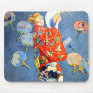 Tapis De Souris Femme Monet en costume japonais