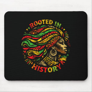 Tapis De Souris Femme noire afro racines africaines histoire de la