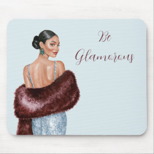 Tapis De Souris Femme noire être glamour
