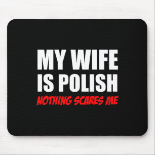 Tapis De Souris Femme Polonaise Rien N'effraie Graphisme