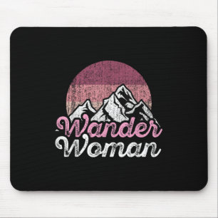 Tapis De Souris Femme Randonnée Montagne Camping Randonnée Filles 