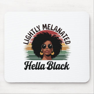 Tapis De Souris Femme Reine Afro Légèrement Mélanisée Très Fière N