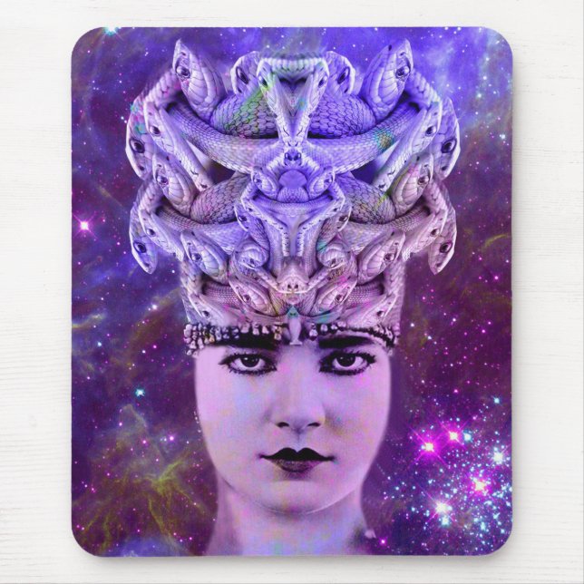 Tapis De Souris Femme serpent Méduse (Devant)