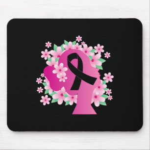 Tapis De Souris Femme Silhouette Cancer du sein Guerrier S