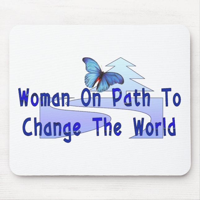 Tapis De Souris Femme sur le chemin (Devant)