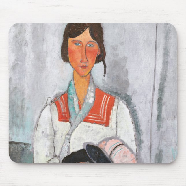 Tapis De Souris Femme tzigane avec bébé, Modigliani (Devant)
