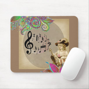 Tapis De Souris Femme victorienne Pad à souris florales ! Tapis de