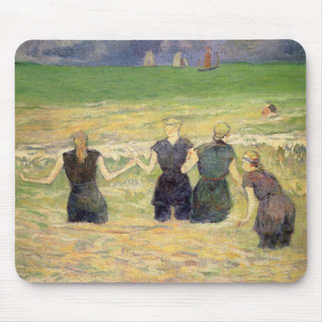 Tapis De Souris Femmes baignant Dieppe par Paul Gauguin (Devant)