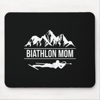 Tapis De Souris Femmes Biathlon Maman Biathlète Ski tir