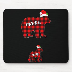 Tapis De Souris Femmes enceintes Maman Ourse enceinte Noël P