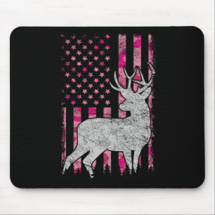 Tapis De Souris Femmes Filles Patriotique Pink Camo Usa Drapeau Ch