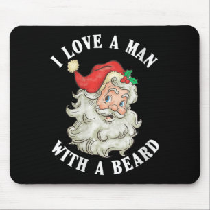Tapis De Souris FEMMES Funny Père Noël J'aime Un homme Wi-Fi