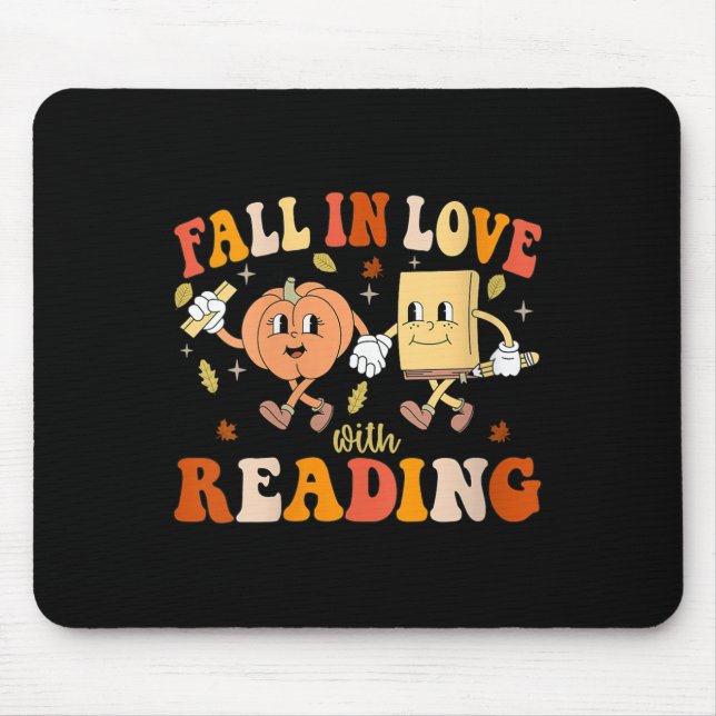 Tapis De Souris Femmes Groovy Tombez Amoureuses De La Lecture Than (Devant)