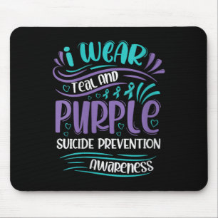 Tapis De Souris Femmes Je Porte Turquoise Et Violette Prévention D