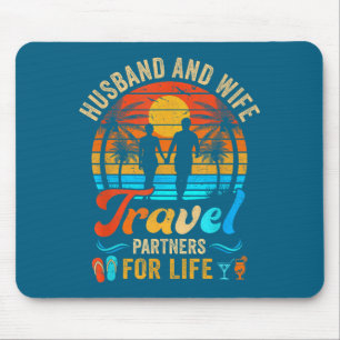 Tapis De Souris Femmes Mari Épouse Partenaires de Voyage Vie