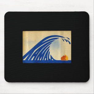Tapis De Souris Femmes Mignonne Vague De Vague Bleue Kamala Pour K