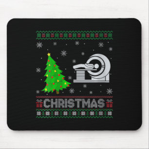 Tapis De Souris FEMMES Mri Tech Xmas L'éclairage des arbres Noël l