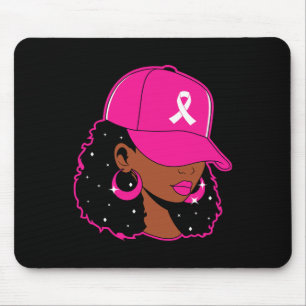 Tapis De Souris Femmes noires Guerrier de sensibilisation au cance