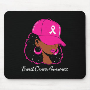 Tapis De Souris Femmes noires Guerrier de sensibilisation au cance