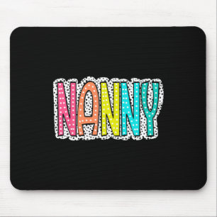 Tapis De Souris Femmes Nounou Dalmatie Dots Mama Nana Grandma Moth