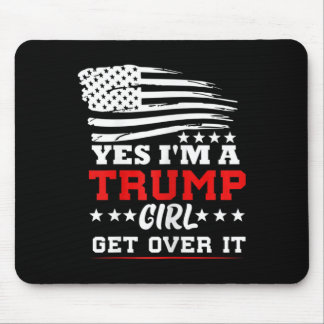 Tapis De Souris Femmes Oui Je Suis Une Fille Trump Passez à Autre 