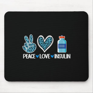 Tapis De Souris Femmes Peace Love Insuline col V