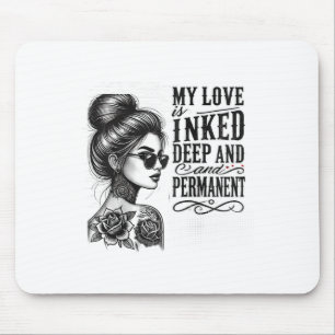 Tapis De Souris Femmes pour la Saint Valentin tatouée célibataire