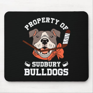 Tapis De Souris Femmes Propriété De Sudbury Bulldog Fun