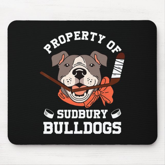Tapis De Souris Femmes Propriété De Sudbury Bulldog Fun  (Devant)