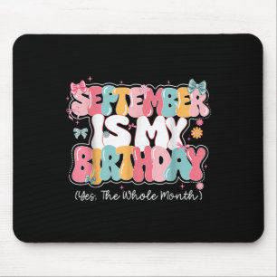 Tapis De Souris Femmes Septembre Est Ma Reine D'Anniversaire Tout 