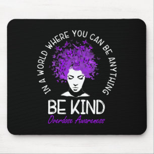Tapis De Souris Femmes Soyez Gentilles Ruban Violet Prévention de