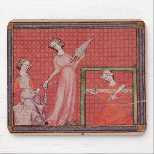 Tapis De Souris Femmes tournant la laine