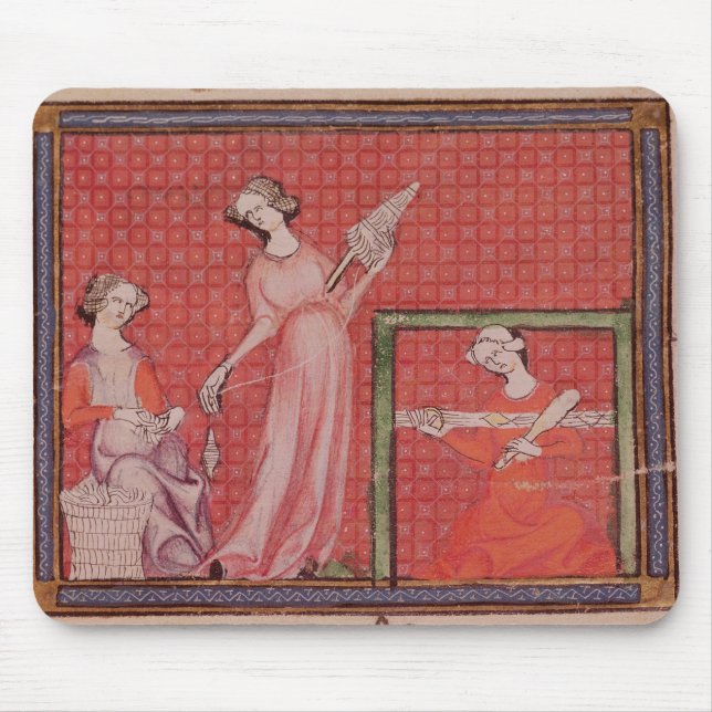 Tapis De Souris Femmes tournant la laine (Devant)