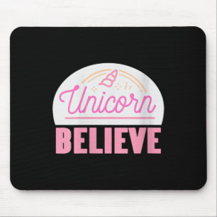 Tapis De Souris Femmes Unicorne croient Sitive Magic Imaginaire Ra