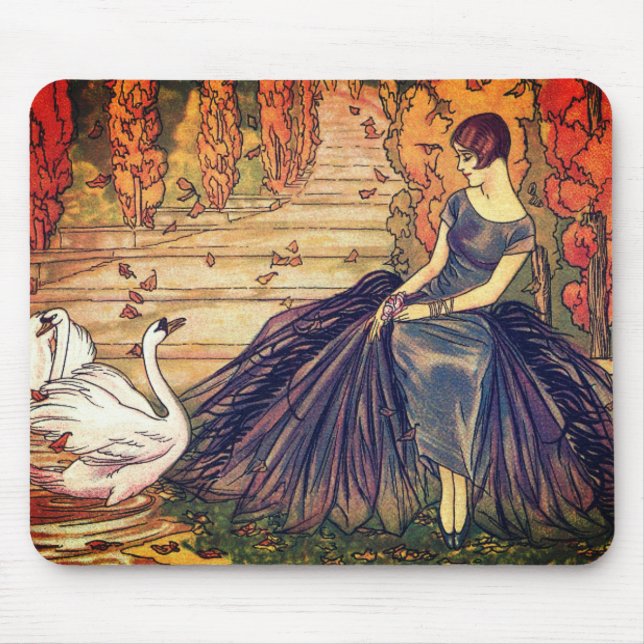 Tapis De Souris Femmes vintages (Devant)