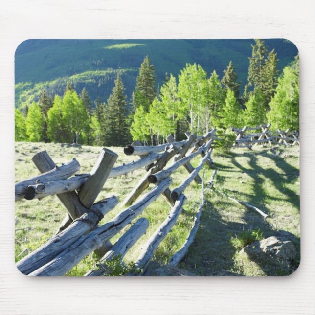 Tapis De Souris Fenceline en bois (Devant)