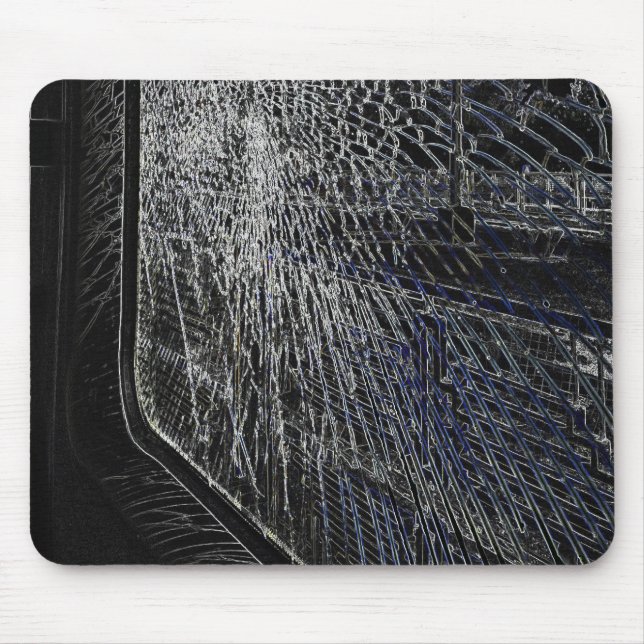 Tapis De Souris fenêtre du train cassé (Devant)