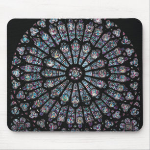 Tapis De Souris Fenêtre rose de transept du nord