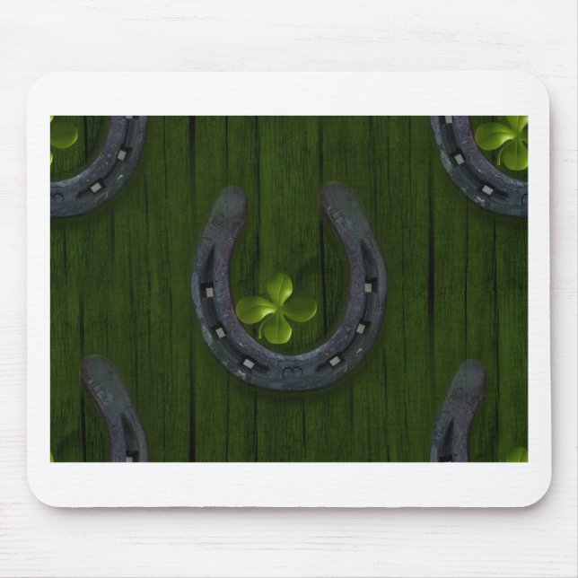 Tapis De Souris fer à cheval chanceux (Devant)
