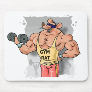 Tapis De Souris Fer de pompage Mousepad de rat de gymnase